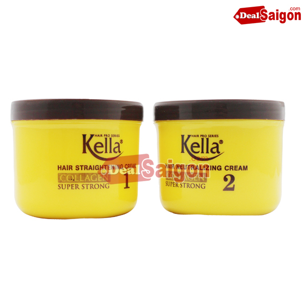 Combo thuốc duỗi và bấm tóc Kella bổ sung Collagen 1000ml