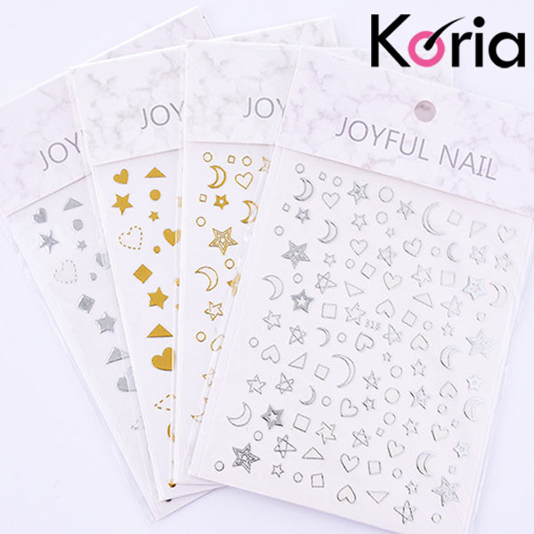Sticker nail 3D Koria màu vàng Gold (DP318)