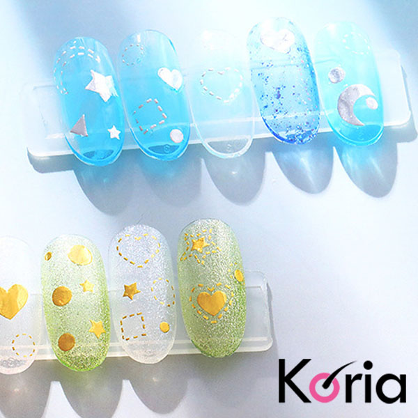 Sticker nail 3D màu bạc Koria (317)