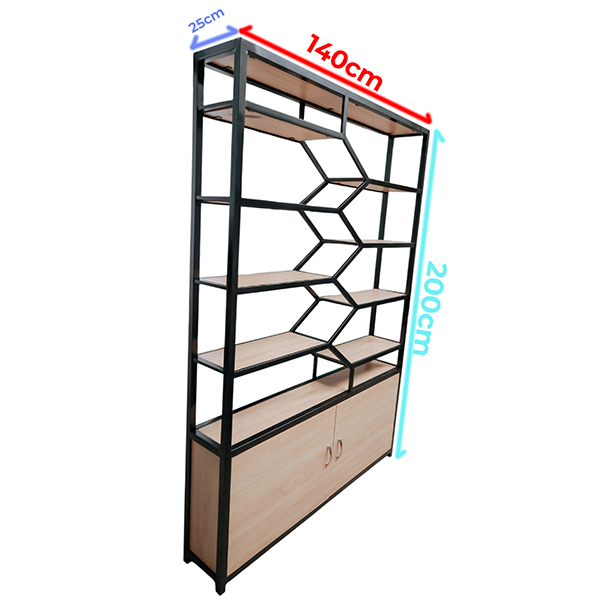 Tủ trưng bày tiệm tóc TB-214